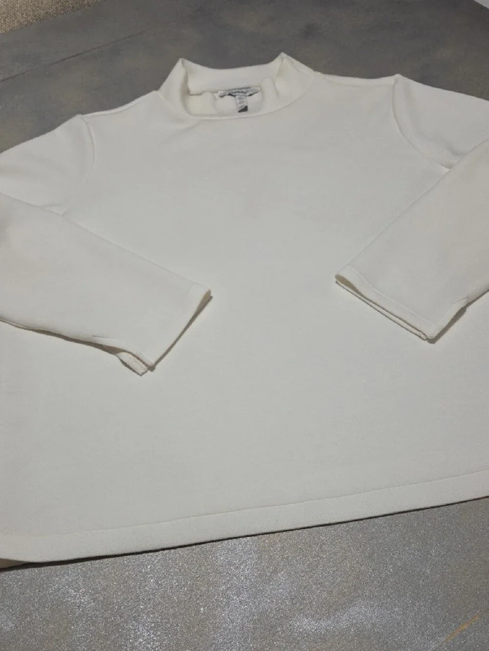 SPANX Cream Turtleneck Sweater